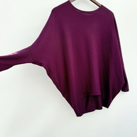 Brit & Bri plum Dolman Long Sleeves Tunic Size Small - Picture 2 of 14